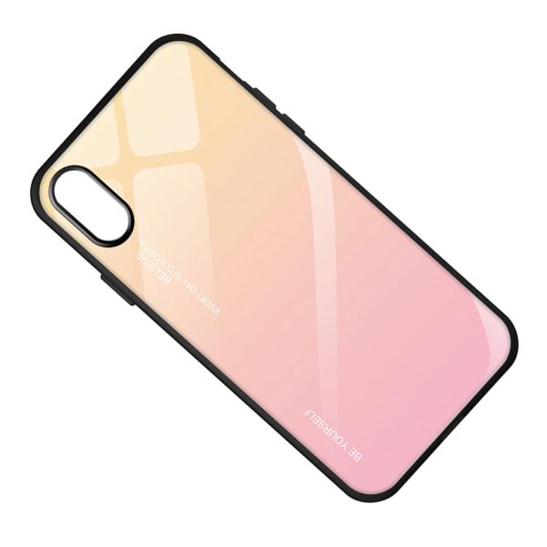 Max Tempered Glass Mobile Phone Cover Protection Shell Yellow Gradient Pink Case Hot on Sale