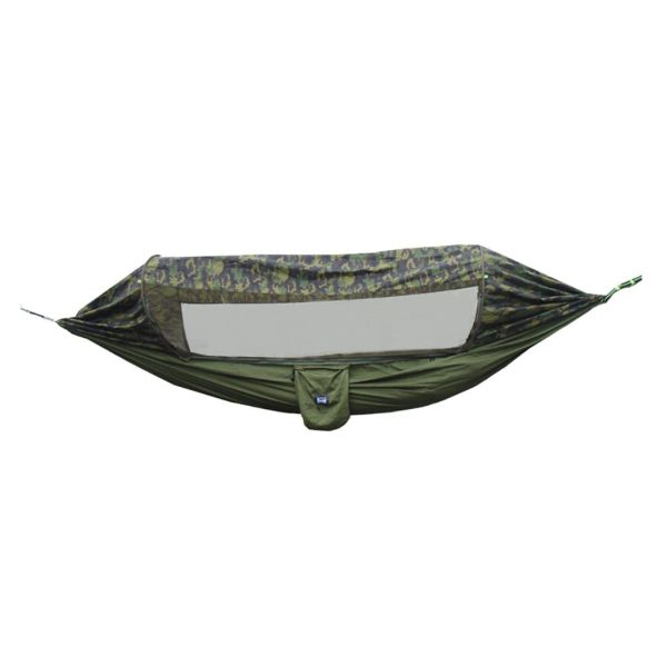 Max Portable Hammock with Mosquito Net Netting Hanging Bed Outdoor Camo Green For Sale