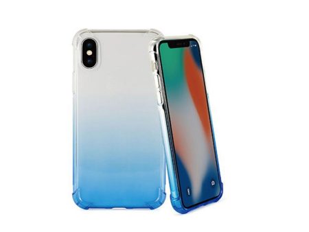 Max Soft Mobile Phone Protective Case Skin for iPhone XR Blue Fashion