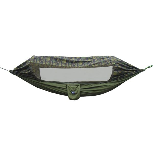 Max Portable Hammock with Mosquito Net Netting Hanging Bed Outdoor Camo Green For Sale