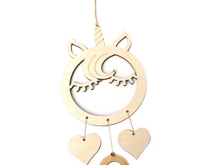 Max Wood Plaque MDF Dreamcatcher Mobile Dream Catcher Unicorn+4xCord Unicorn 1 Hot on Sale