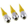 Max Aluminum Automobiles Wheel Valve Stem Caps Cone Shaped Airtight Stem Gold Fashion